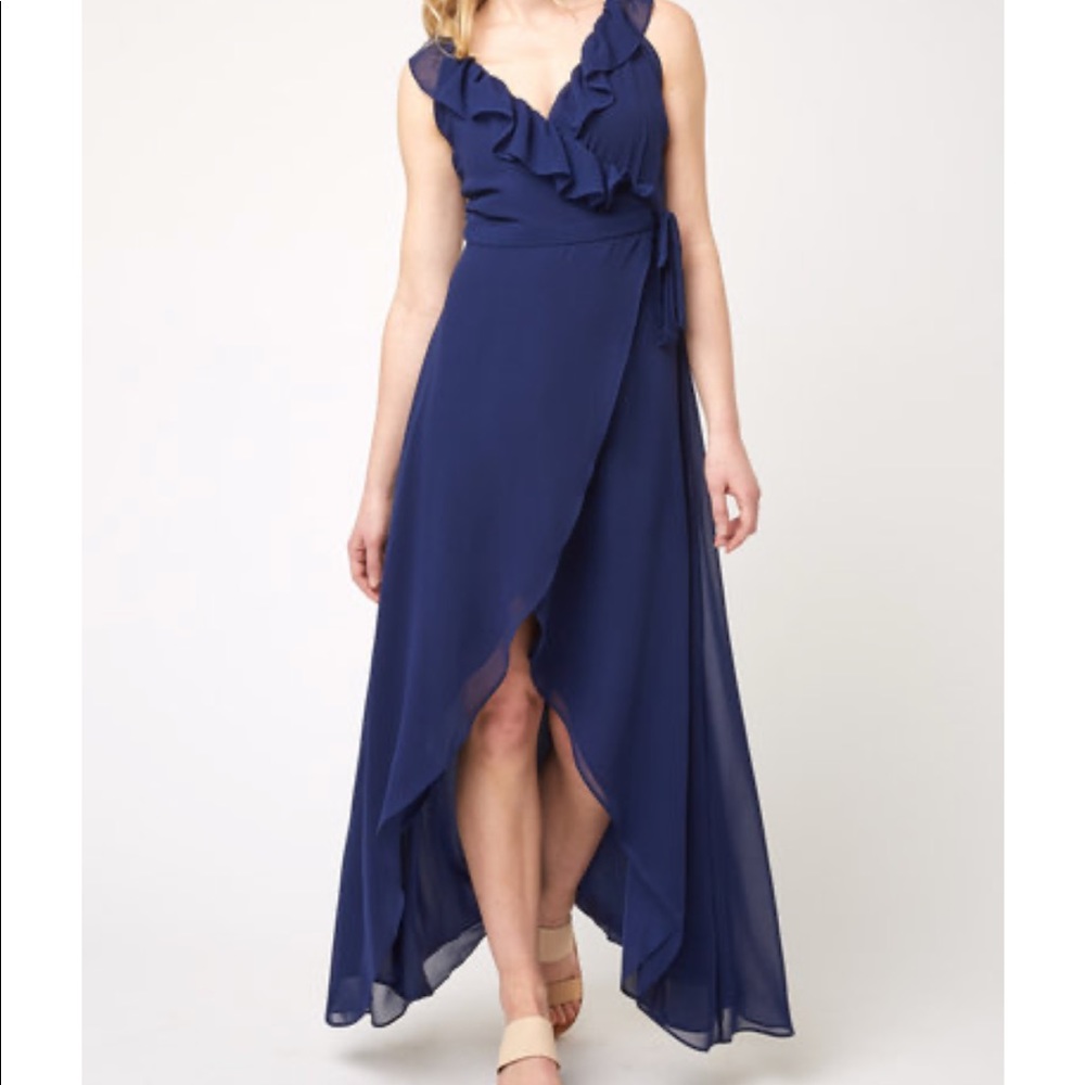 Navy maxi dress